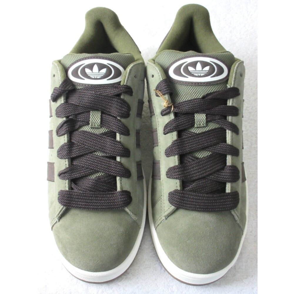 Adidas Men's Campus 00s Suede Shoes Olive Strata Dark Brown Sizes NIB ID1418 - Picture 2 of 5
